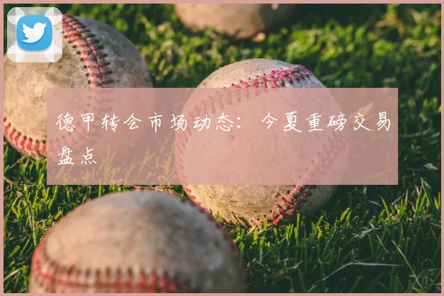 德甲转会市场动态：今夏重磅交易盘点